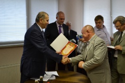 Награждение ветеранов строительной отрасли.