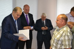 Награждение ветеранов строительной отрасли.