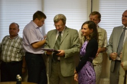 Награждение ветеранов строительной отрасли.