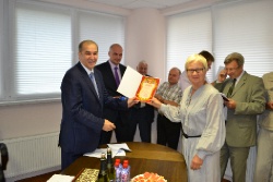 Награждение ветеранов строительной отрасли.