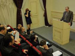 Вице-президент Российского союза строителей, Вице-президент Национального объединения проектировщиков, Президент НП «Объединения генподрядчиков в строительстве» А.Ш.Шамузафаров.