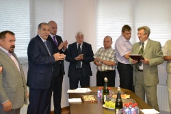 Награждение ветеранов строительной отрасли.